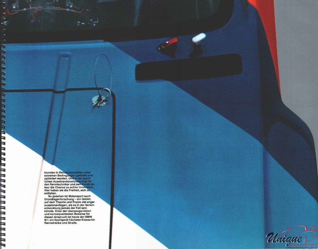 1978 BMW M1 Brochure Page 9